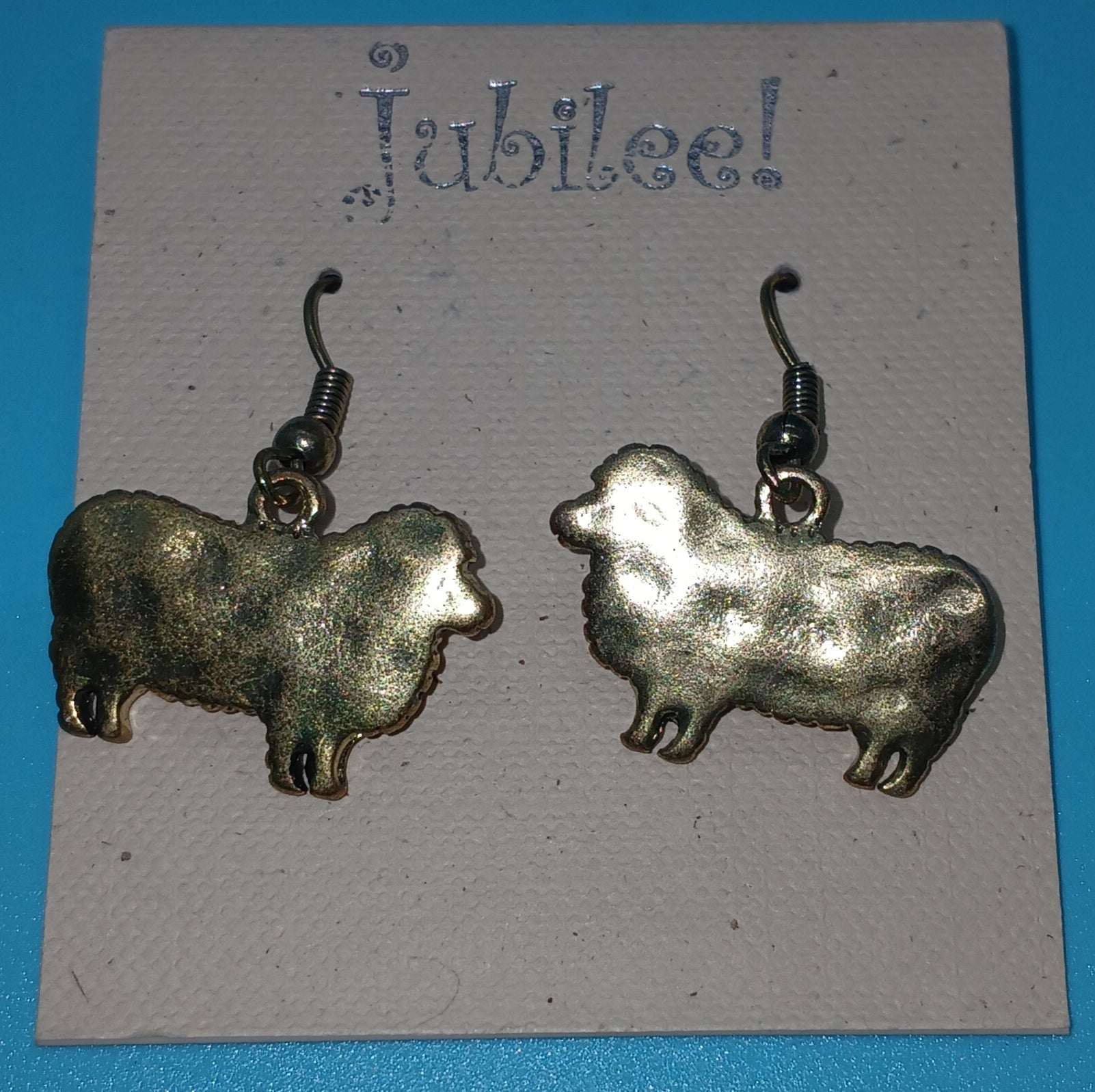 Brand New JUBILEE! Gold Sheep Earrings