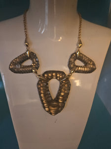 ALEXIS BITTAR Crocodile Textured Lucite Necklace