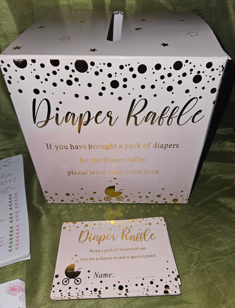 Baby Shower Game, Raffle & Advice Decor Pack