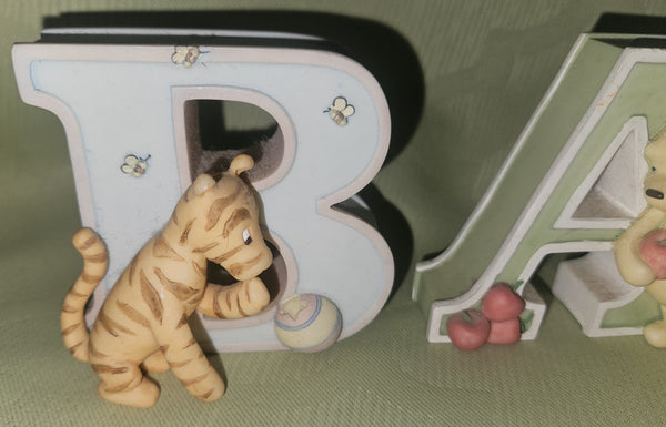 Disney Michel Winnie the Pooh Ceramic Decorative Letters ~ BABY