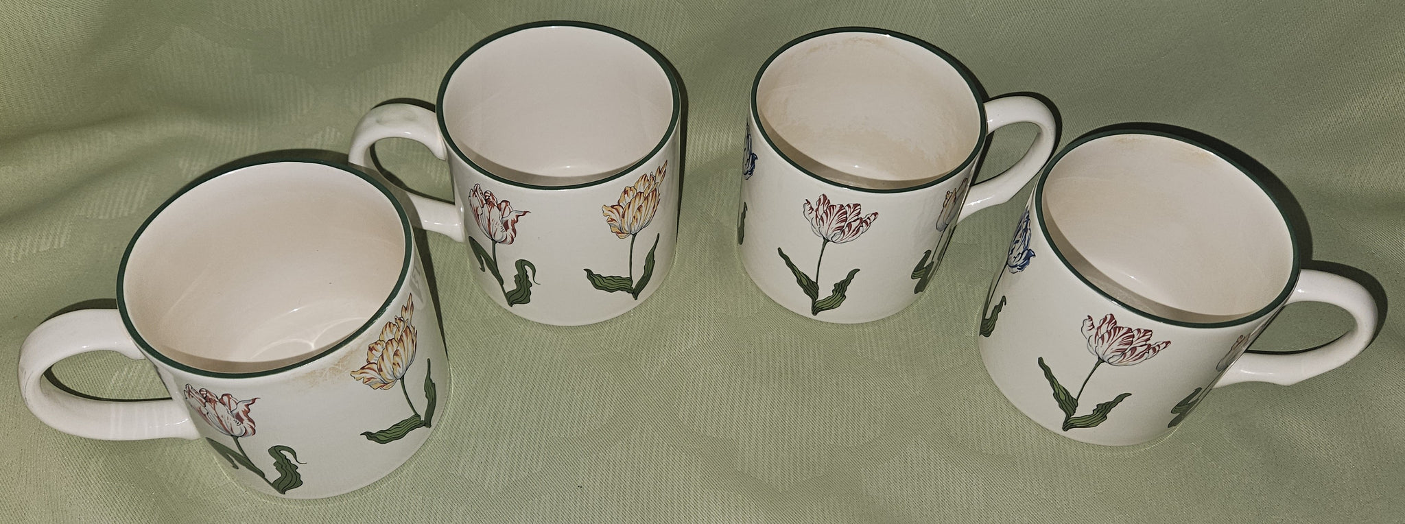 Tiffany & Co Tiffany Tulips Set of 4 Coffee Mugs