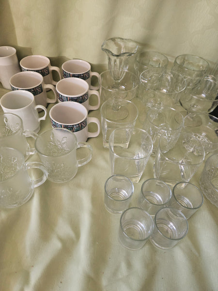 Miscellaneous 48 Count Glasses & Coffee Mugs