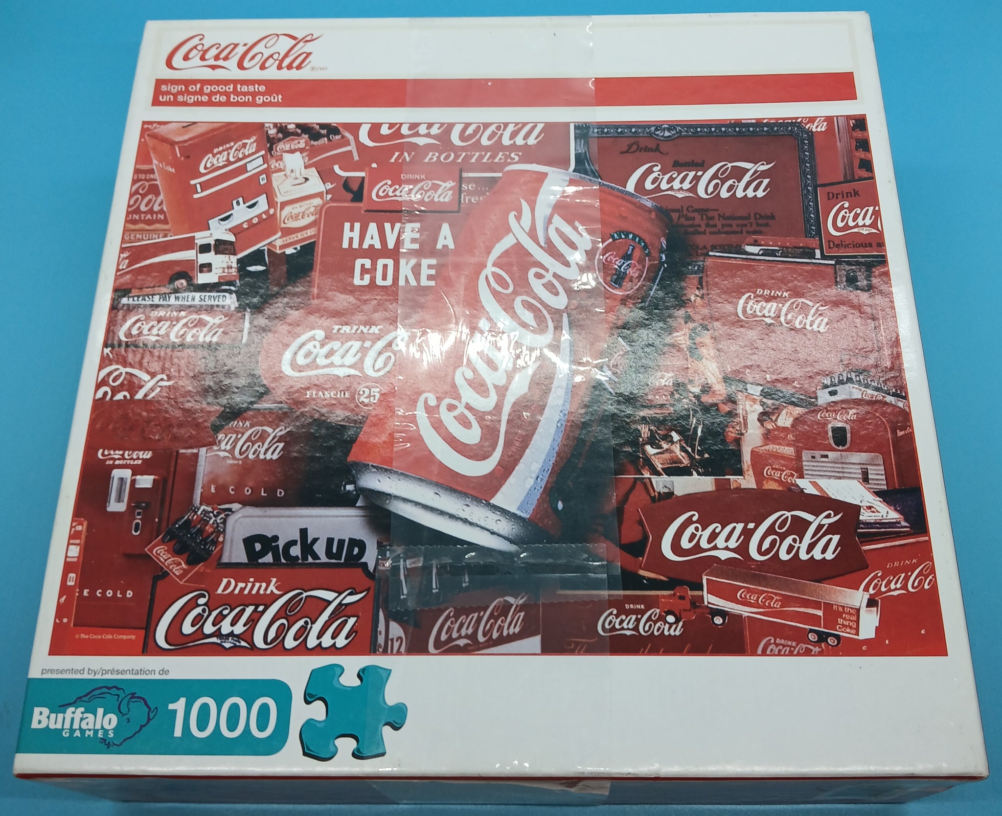 Brand New 2011 Buffalo Games 1000-Pc "Coca Cola Sign Of Good Taste" Puzzle