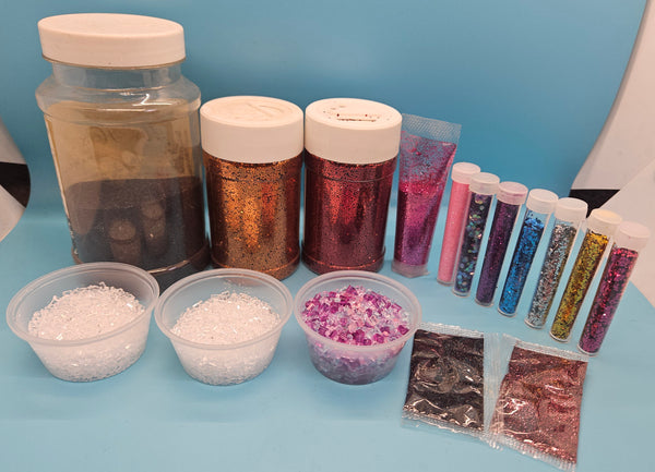 Lot of Misc & Various Glitter - 16 Count