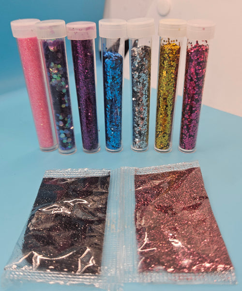 Lot of Misc & Various Glitter - 16 Count