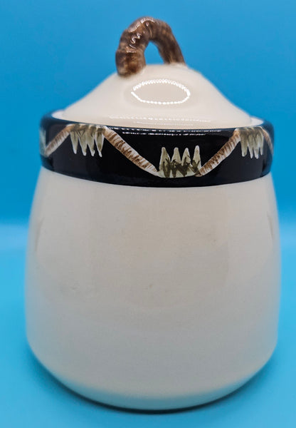 Vintage 1990's Ceramic 14 oz Palm Tree Sugar Container