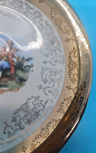 CREST-O-GOLD 22K Warranted Victorian 4 oz Tea Cup & Saucer