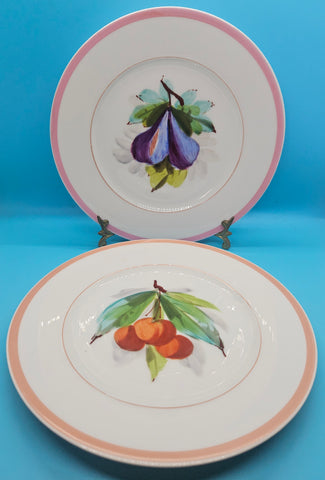 Set of 2 French Country 8 1/2" Royal Worcester Style Plates