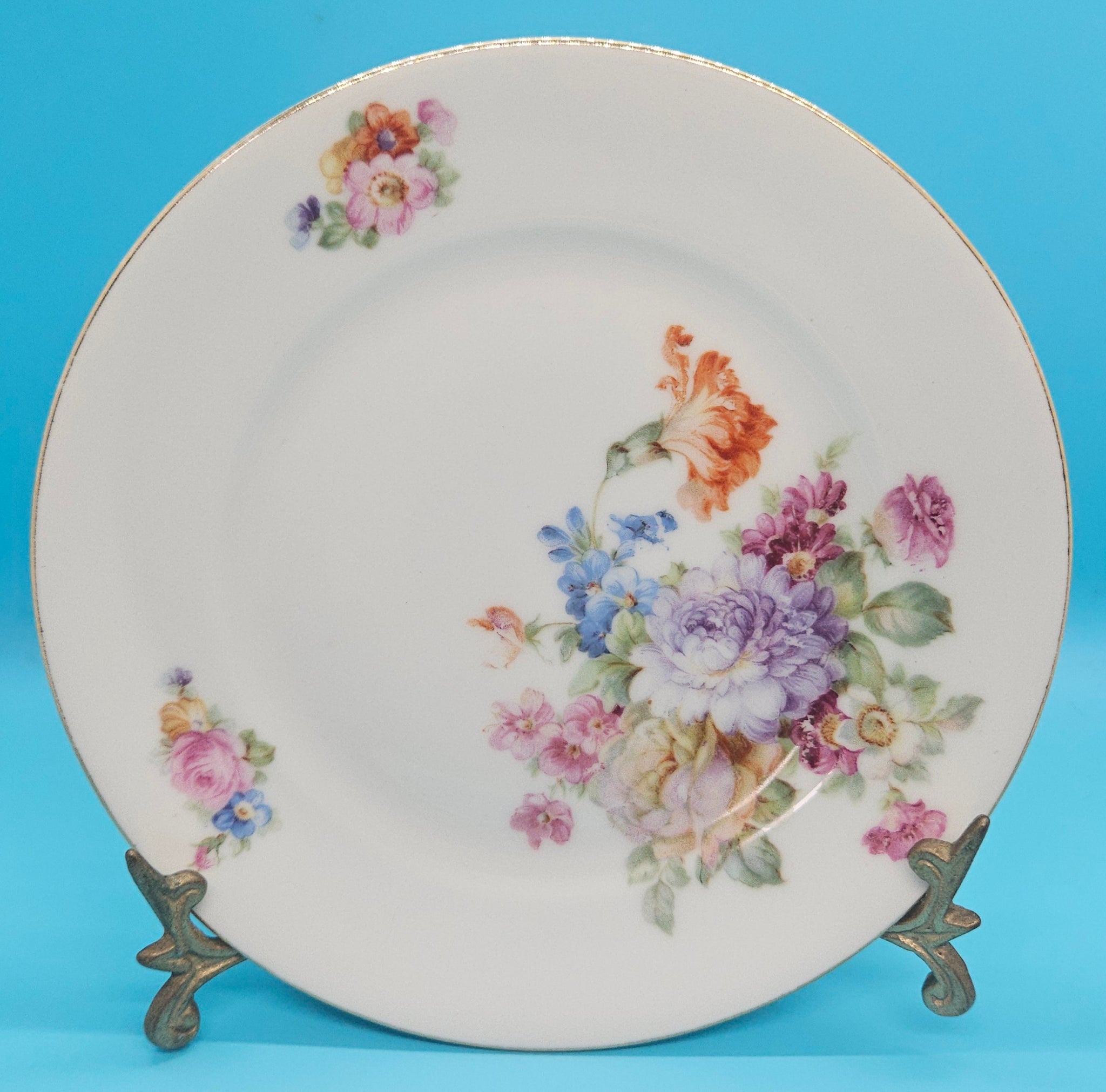 KOENIGSZELL SILESIA Vintage 6" Floral Plate