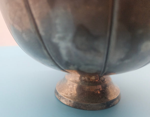 Set of 6 Silver Metal 24 oz Bowls - Made in India