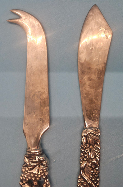 Set of 2 Silver Plated Appetizer Utensils