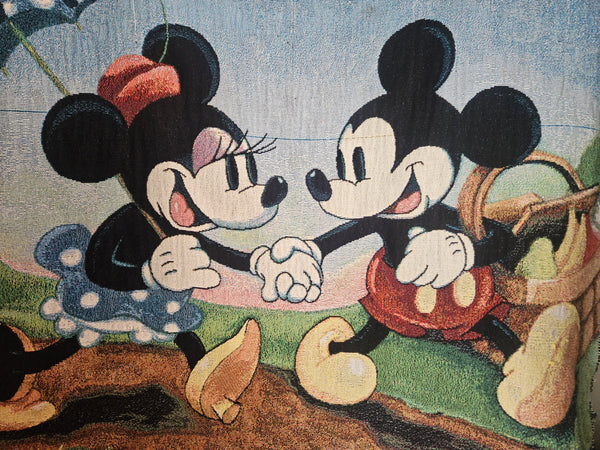 DISNEY RESORT Mickey & Minnie Throw Blanket (Read Details)