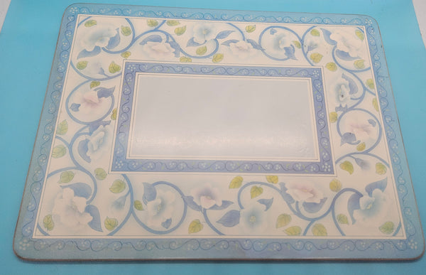 Set of 4 Blue Vintage PIMPERNEL English Wood Placemats