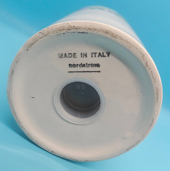 Floral Italian Ceramic Flour Container