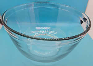 Vintage ANCHOR HOCKING 4 Quart Glass Bowl