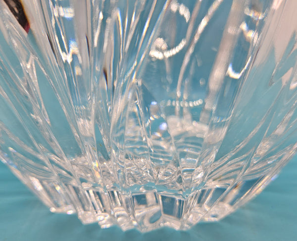 WYNDAM Block Cut 24% Lead Crystal Serving Bowl