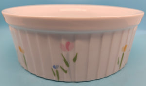 STUDIO NOVA Ultra Ceram 1.5 Quart Bake & Serve Round Floral Dish
