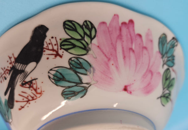 Lot of 9 Count Asian Theme Dishes, Cups & Accessories