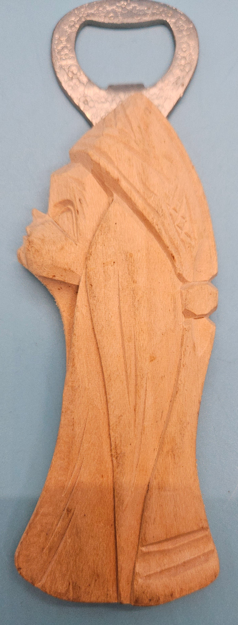 Wood Carved Lady Bottle Opener