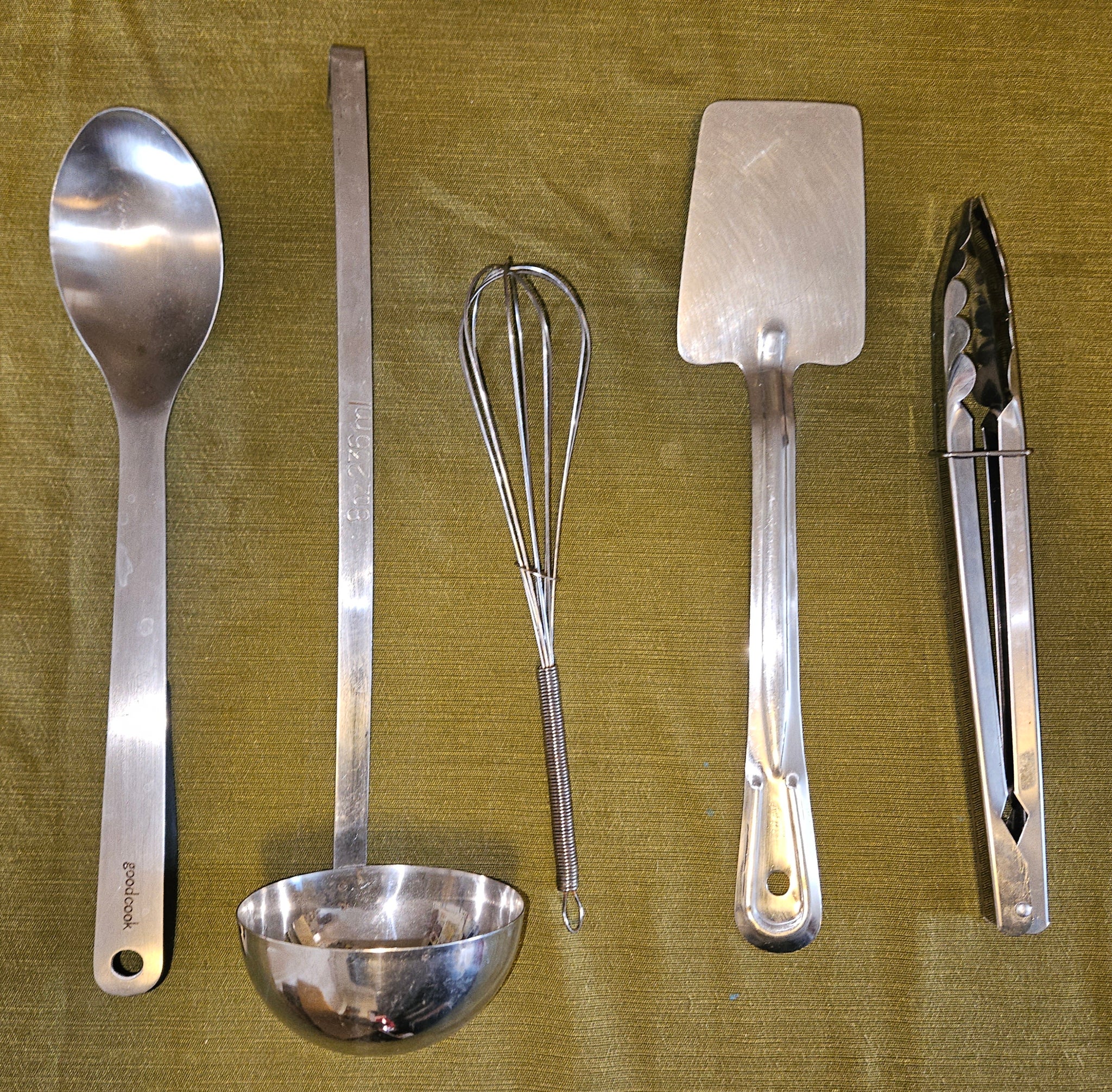 Lot of Vintage Silver Kitchen Utensils - 5 Count