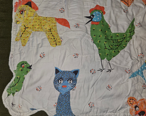 Vintage Animal Baby Blanket
