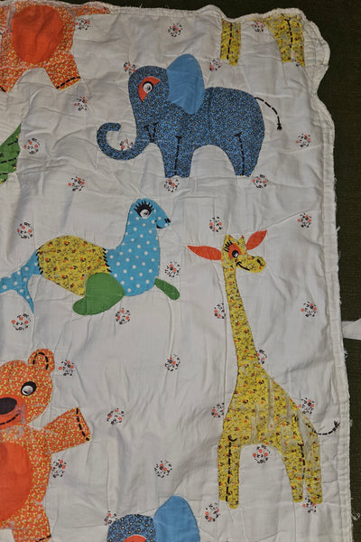 Vintage Animal Baby Blanket