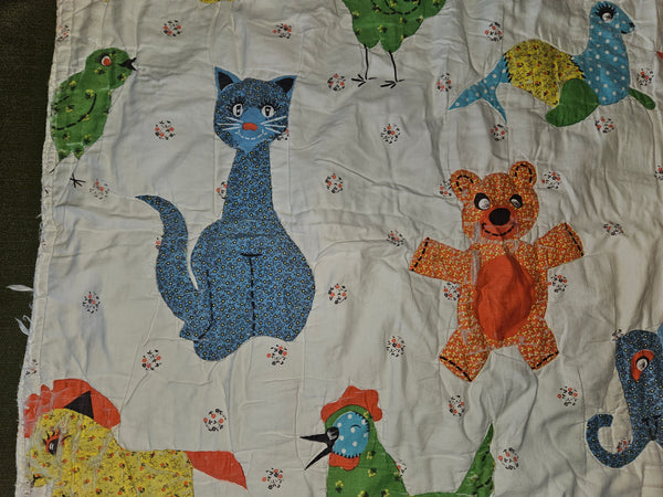 Vintage Animal Baby Blanket