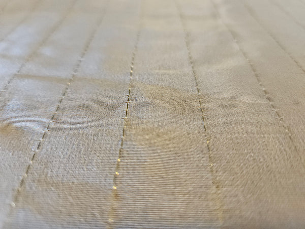 PIER 1 IMPORTS Gold Beaded Table Runner ~ Stipes & Sequins
