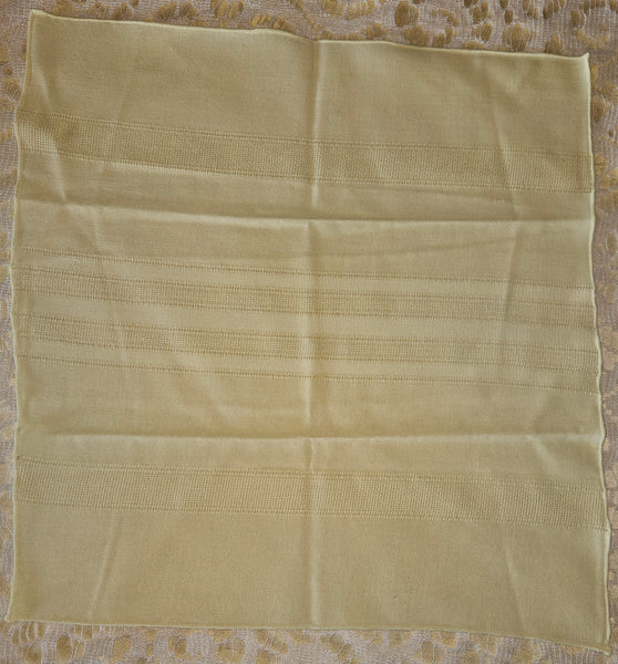 Lot of 6 Linen Yellow Dinner Napkins (Flaw)