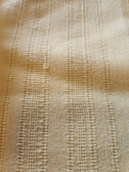 Lot of 6 Linen Yellow Dinner Napkins (Flaw)