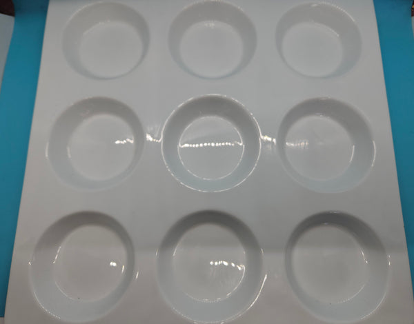 Pier 1 Imports White 9 Section Discontinued Tasting Tray / Appetizer Tray