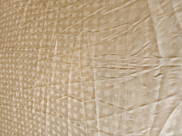 Tan Shimmery 84" x 84" Patterned Tablecloth