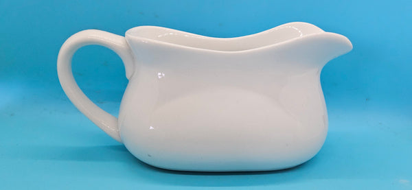 White Unique Shape Gravy Boat