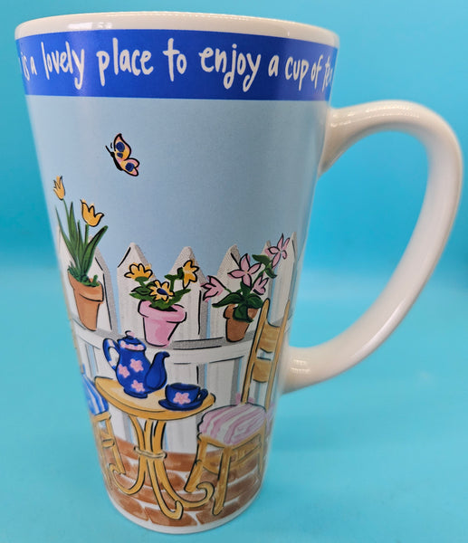 Set of 3 Signature Riviera Van Beers 16 oz Garden Coffee Cup Mugs