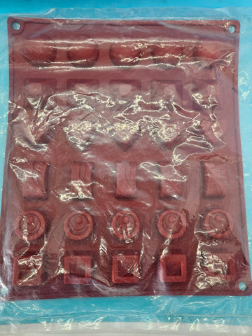 Brand New FRESHWARE Various Shaped Silicone Chocolate Mold