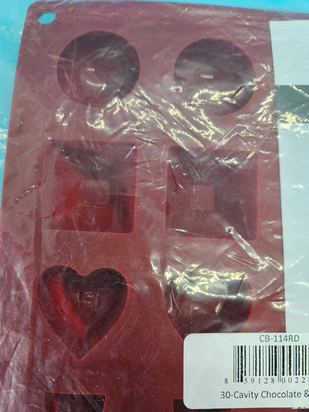 Brand New FRESHWARE Various Shaped Silicone Chocolate Mold