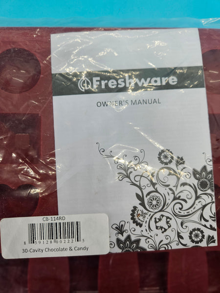 Brand New FRESHWARE Various Shaped Silicone Chocolate Mold