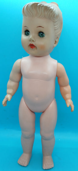 Vintage 1950s Sleepy Eye Doll Open Close Eyes Molded Hair 13 Inch Vintage Doll