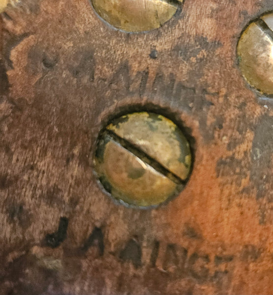 Vintage Henry Disston and Sons 12 Inch Saw Dark Wood Handle Carpentry Hand Tool