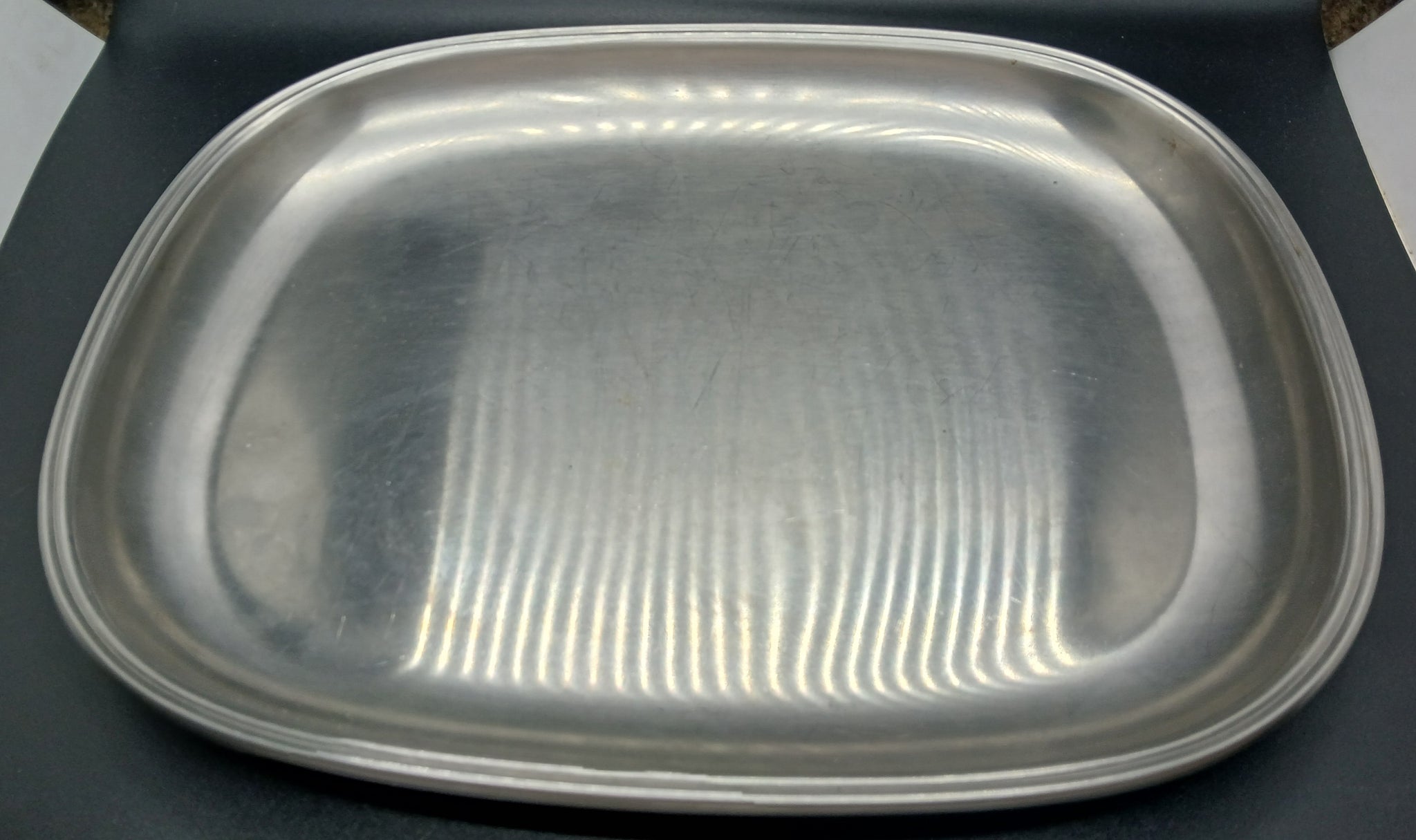 Vintage Cultura Sweden Stainless Steel AB Silver Stal Serving Tray