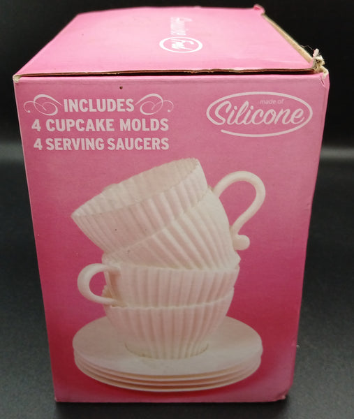 Fred & Friends Teacup Cupcake Molds - 4 Count
