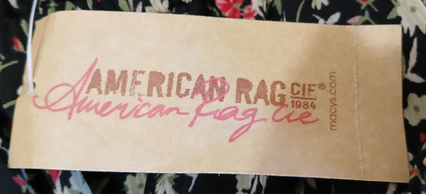 Small Brand New American Rag CIF Black Floral Dress