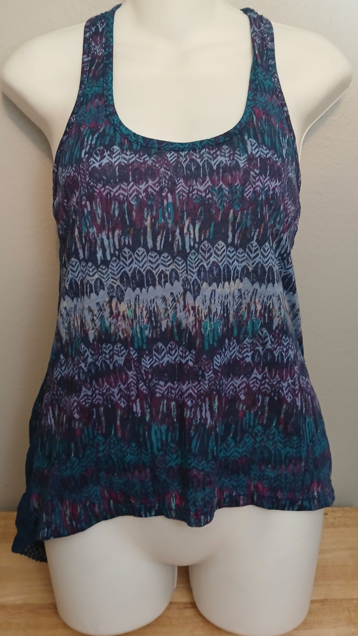 XS MOSSIMO Razer Back Multicolor Tank Top
