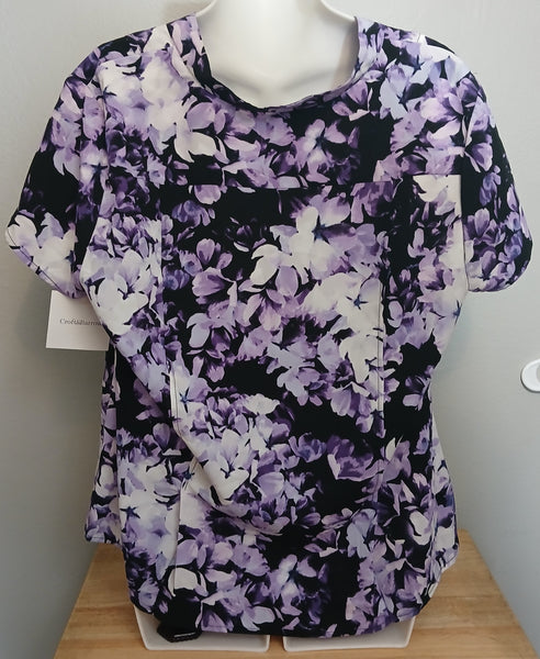 Petite XL Brand New CROFT & BARROW Button Down Multicolor Floral Blouse