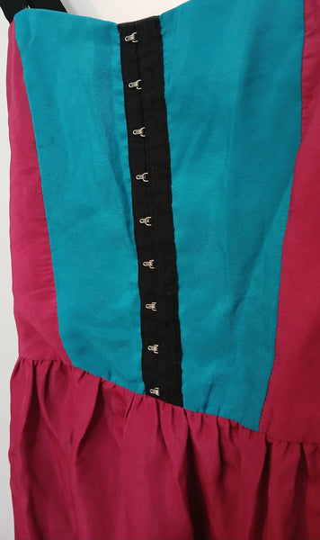 XS XHILARATION Pink & Aqua Sundress