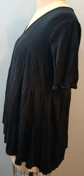 XXL SAINTS 21 Black V-Neck Top