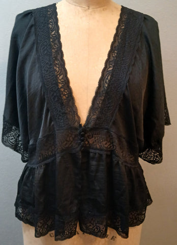 XXXL FOREVER 21 Black Lace Blouse