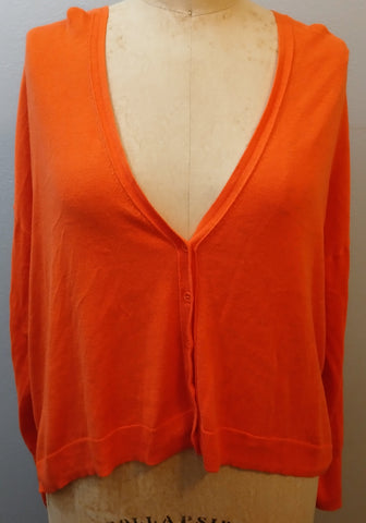 XXL OLD NAVY Button Front Orange Long Sleeve Cardigan Sweater