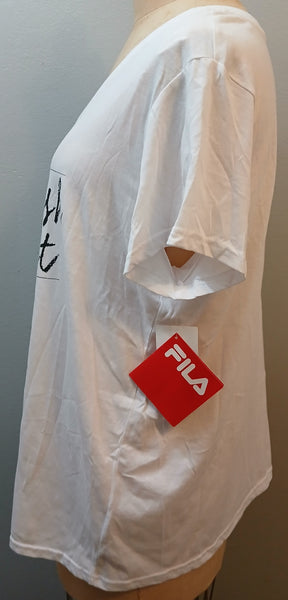 Brand New XXL FILA "Don't Wish For It Work For It" Graphic T-Shirt