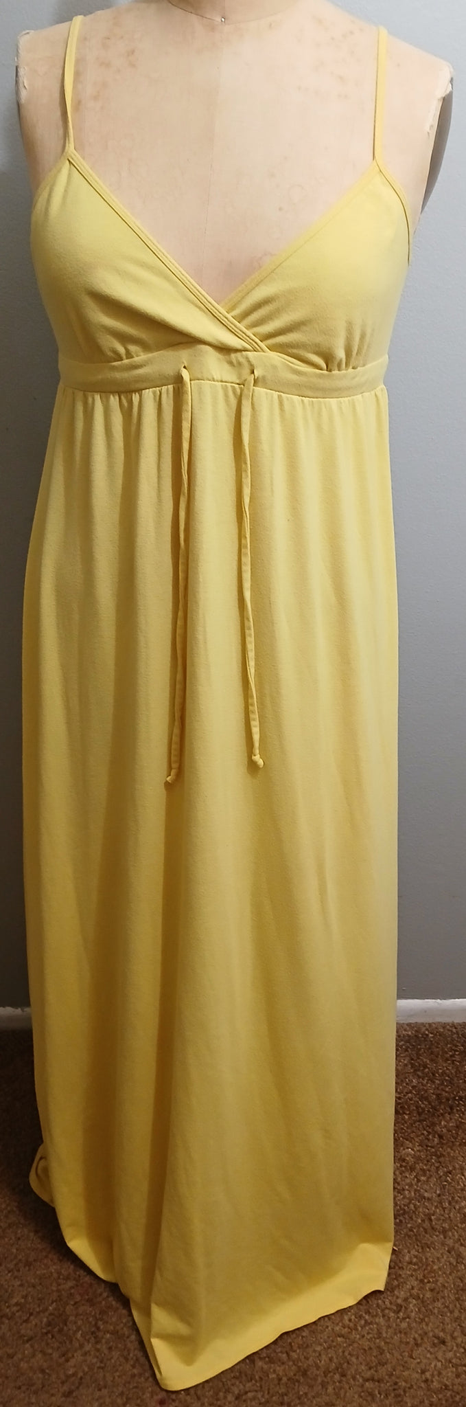 XXL MOSSIMO Long Yellow Spaghetti Strap Sun Dress